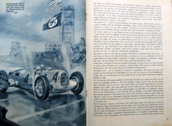 Auto-Union Modelprogram 1937 "Deutsche Siege in 3 Erdteilen" Carbrochure (10443)